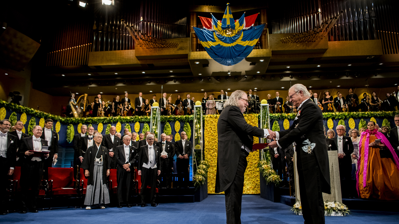 Dr. Jim Allison at the 2018 Nobel Prize Award Ceremony